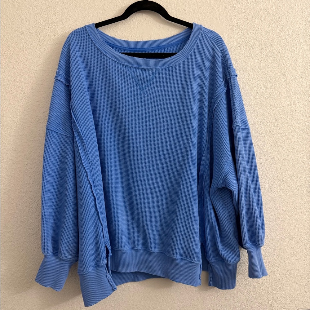 Aerie Blue Crew Neck Sweater